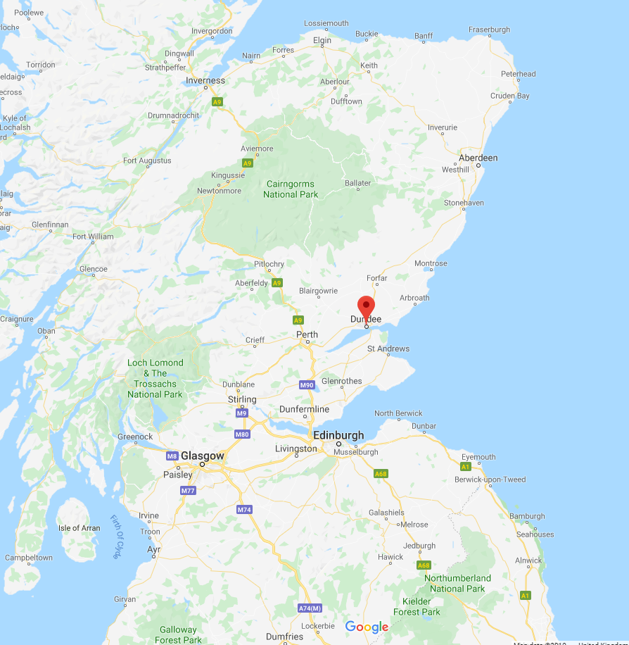 Location of escort in Dundee