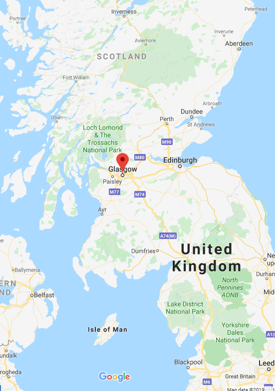 Locations of the Glasgow Escorts
