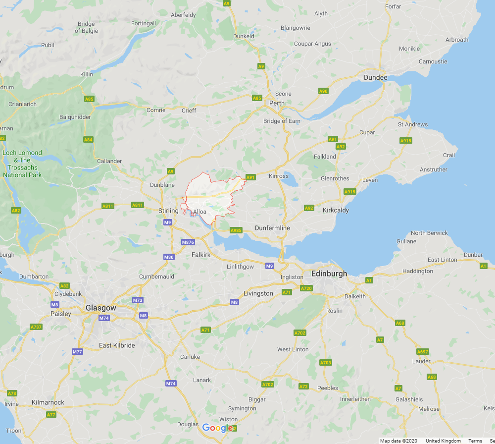 Locations of Clackmannshire Escorts