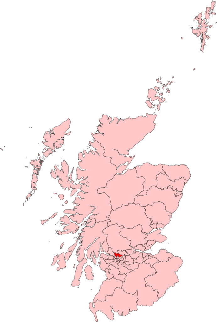 Location of East Dunbartonshire Escorts