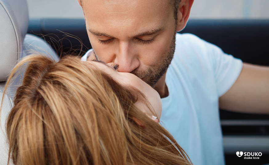 Man and Woman Kissing